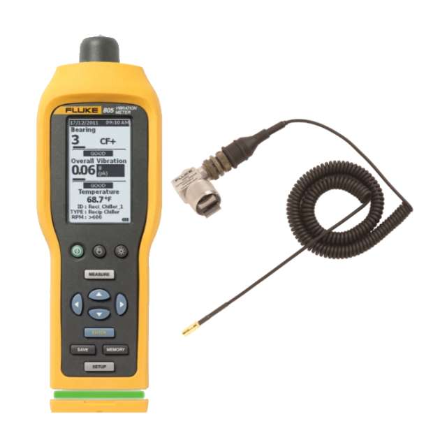 Medidor de Vibraciones Vibrómetro Fluke 805 FC